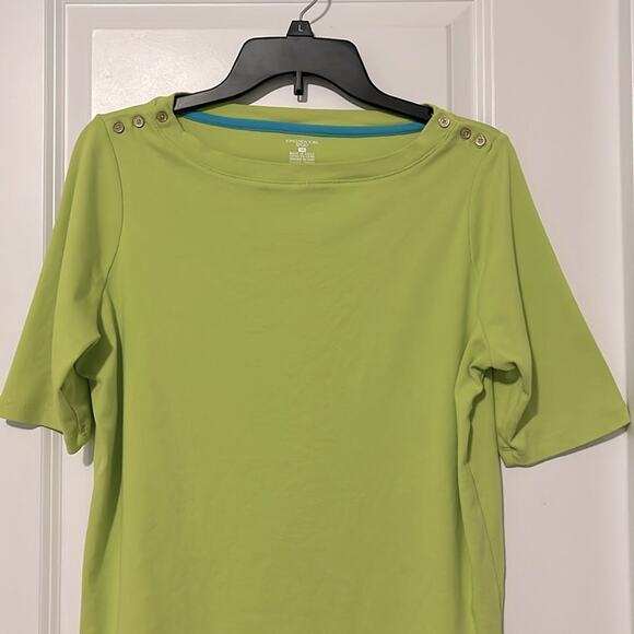 Jones New York Sport Lime Green Top - Picture 2 of 8